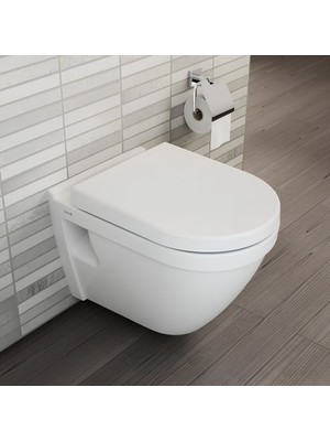 Vitra S50 Kanalsız Beyaz Asma Klozet 7740T003-0850, Vitra Yavaş Kapak 121-003-909