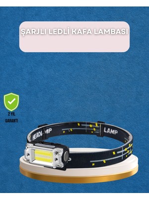 TeknoKapsül Taşınabilir Şarjlı LED Fener XPE95LM COB120LM Manyetik Gövde