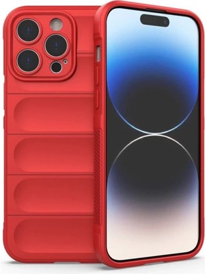 Die Grup  Iphone 14 Pro Max Kılıf Optimum Silikon - Kırmızı