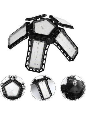 TeknoKapsül Ledx Ayarlanabilir Açılı 5 Kanatlı 148 Smd Ledli Galaxy Projektör Işığı 60W 6600 Lumen E27 32CM Çap