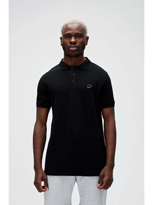 Bad Bear Erkek Siyah Polo Yaka Tişört Gabriel Siyah Polo Yaka T-Shirt