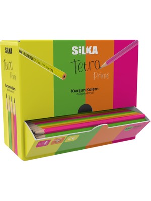 Silka Kurşun Kalem Hex Prime Neon 144 Lü Stand Art.1498St