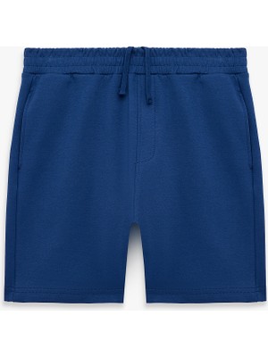 Koton Pamuklu Rahat Kalıp Cepli Beli Bağcıklı Spor Şort