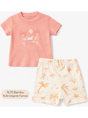 Motherlove % 70 Bambu % 30 Organikpamukkızçocuk Yazlı Pijama Takımı