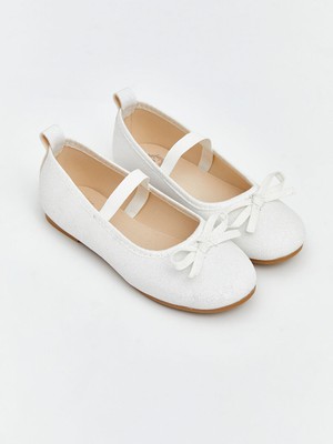 LC Waikiki Beyaz Simli Kız Çocuk Babet