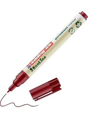 Edding Permanent Markör Kalem 25 Ecoline Kırmızı (10 Lu Paket)