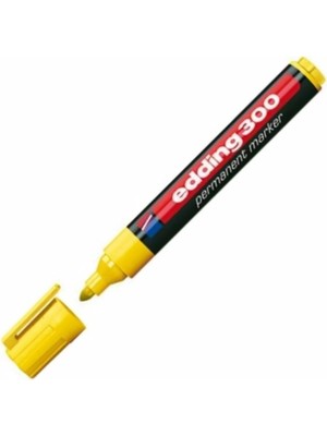Edding Markör Permanent Kalem Yuvarlak Uçlu 1.5-3 Mm Sarı 300 (10 Lu Paket)