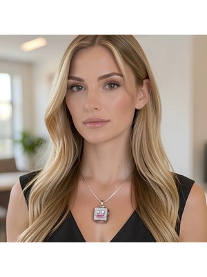 Energetix Robot Motifli Manyetik Kolye Ucu