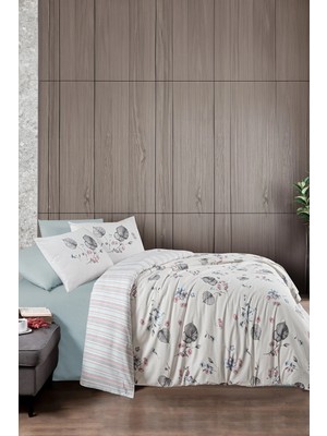 First Choice Duko %100 Pamuk 150 Tc (60 Tel) Ranforce Çift Kişilik Nevresim Takımı