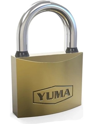 TeknoKapsül Sarı Kaplama Döküm Kısa Asma Kilit 32MM