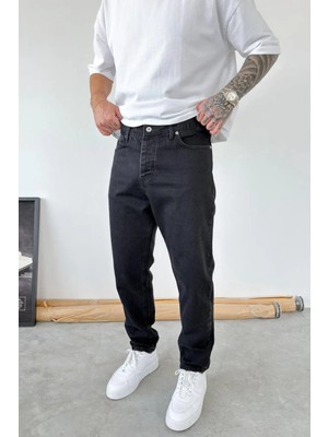 HAFKA Koyu Füme Basic Boyfriend Pantolon