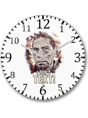 Büyük Boy Bombeli Duvar Saati, Gerçek Cam, Modern ve Şık Tasarım