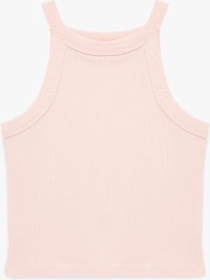 Koton Ribanalı Halter Yaka Kolsuz Pamuklu Crop Atlet