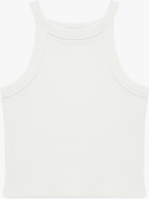 Koton Ribanalı Halter Yaka Kolsuz Pamuklu Crop Atlet