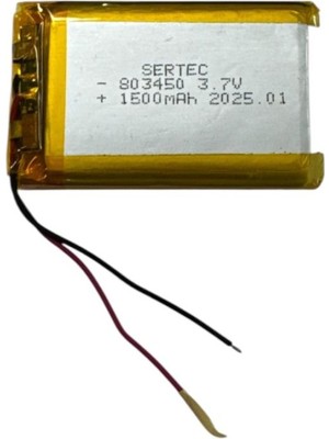 Epilons 803450 3.7V 1500mAh Li-Polymer Pil (Devreli/1.5A)