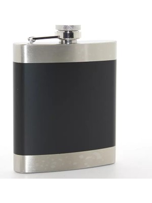 MiraLive Paslanmaz Çelik Tekli 7 Oz Matara Siyah