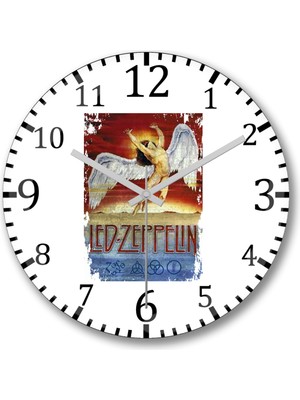 Modern LED Zeppelin Tasarımlı Şık ve Şeffaf Duvar Saati