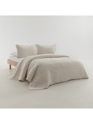 Yataş Flip Çift Kişilik Yatak Örtüsü Seti - Ekru