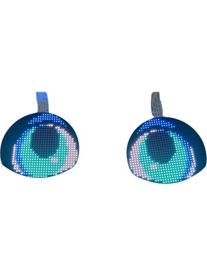PB-3264 Araç Far Ledi Bluetooth Kontrollü Matrix LED Şeytan Göz-Devil Eye 12V 1,5m Kablo 32*64 Dots 100*87MM