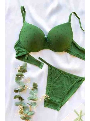 Butik Yeşil Pushup Iç Çamaşırı Takımı