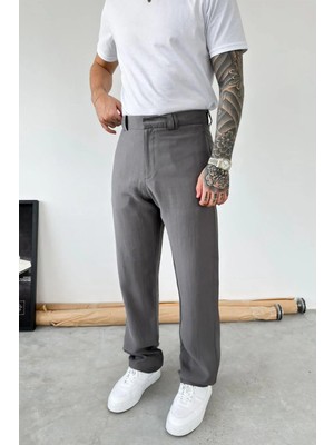 HAFKA Antrasit Modal Kumaş Baggy Pantolon