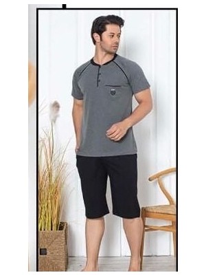 Gonca Concept Erkek Penye Kısa Kollu-Şortlu Pijama Takımı
