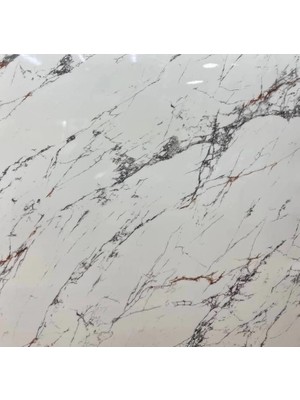 TeknoKapsül Beyaz Mermer Desenli Yapışkanlı Kaplama Kağıdı Büyük Boy 5 Metre