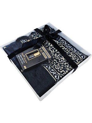 Eko Kabe Örtüsü Şönil Seccade 01 Siyah 3lü Set