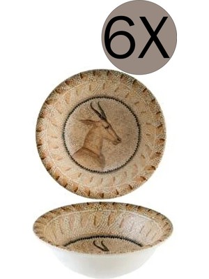 PremiumPort Gourmet Geyik Kase Seti 16 cm 400 Cc, Şık ve Dayanıklı 6'lı Takım