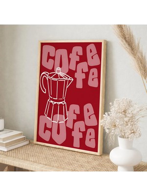 Voba Store Voba Çerçeve Görünümlü Mutfak Kullanımına Uygun Coffee Temalı Mdf Tablo-70