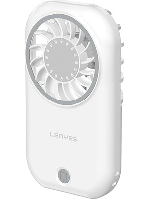 Lenyes LHF17 5 Kademeli Portatif Mini Soğutucu El Fanı Beyaz