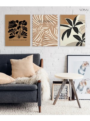 Voba Store 3 Parça Iskandinav Tablo Seti