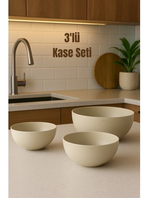 PremiumPort 3’lü Yuvarlak Saklama ve Servis Kase Seti, Bpa Free, Mikrodalga Uyumlu