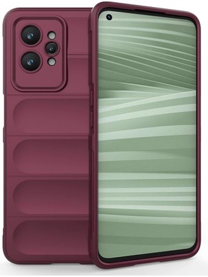 Die Grup  Realme Gt2 Pro 5g Kılıf Optimum Silikon - Bordo