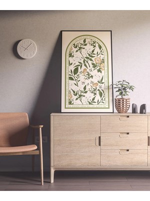 Voba Store Büyük Boy Çiçek Temalı Çerçeve Görünümlü Mdf Tablo-15