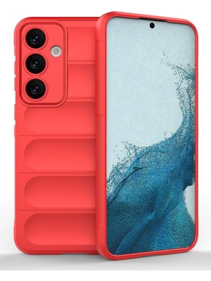 Die Grup  Samsung Galaxy S24 Kılıf Optimum Silikon - Kırmızı