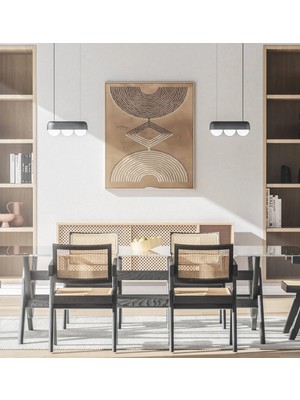 Voba Store Büyük Boy Teklilili Bohem Mdf Tablo