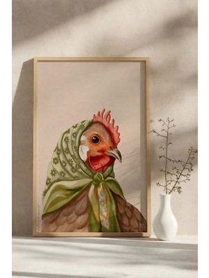Voba Store Voba Hayvan Temalı Çerçeve Görünümlü Mdf Tablo-60