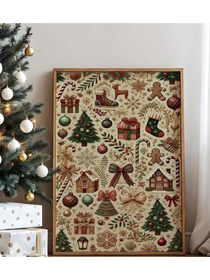 Voba Store Yılbaşı Konseptli Çerçeve Görünümlü Mdf Tablo-7