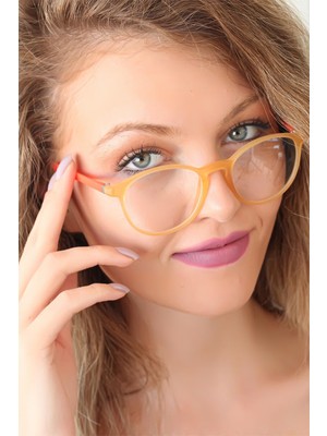 Youday Accessories Sarı Renk Oval Turuncu Renk Bayan Gözlük