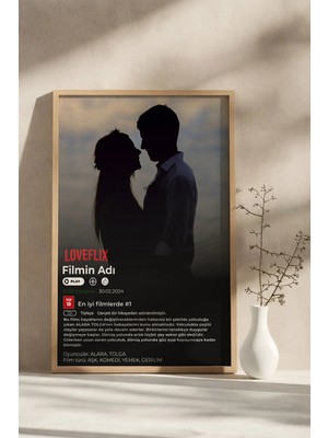 Voba Store Kişiye Özel Loveflix Tablo