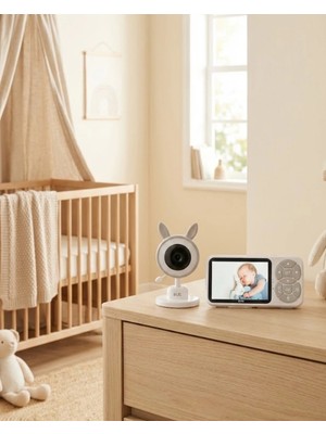 TeknoKapsül Bebek Kamerası Karşılıklı Konuşma Rgb Işık Gece Görüşü Sıcaklık Alarmı