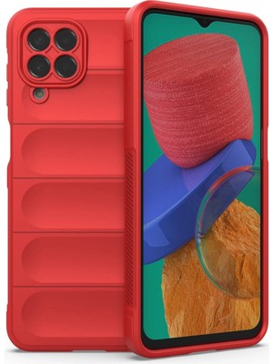 Die Grup  Samsung Galaxy M33 Kılıf Optimum Silikon - Kırmızı