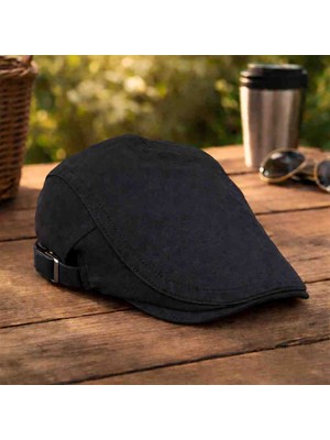 Alasmiel Yazlık Kanvas Düz Renk Ingiliz Kasket – Ayarlanabilir, Hafif ve Şık Tasarım