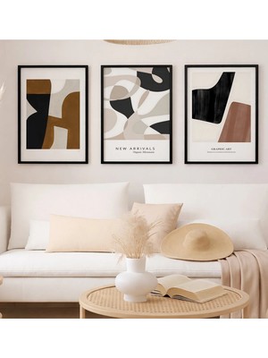 Voba Store Çerçeve Görünümlü Modern Dekoratif Mdf Tablo Seti -152