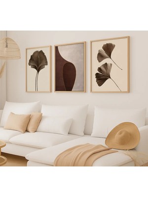 Voba Store 3 Parça Çerçeve Görünümlü Modern Mdf Tablo Seti -83-1