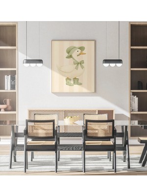 Voba Store Büyük Boy Çocuk Odası Için Ördek Temalı Mdf Tablo