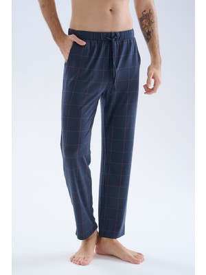 Syah Erkek Modal Cepli Uzun Pijama Altı