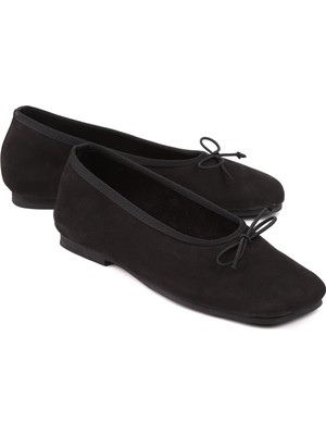 Stato Doren Hakiki Deri Yumuşak Formlu Kadın Babet