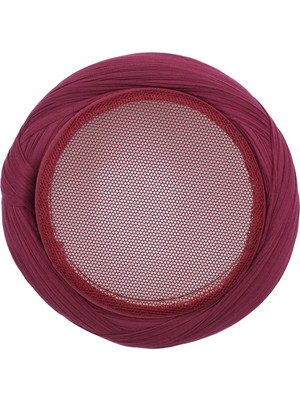 Sarıkhane Fileli Sarık – Bordo Kumaş – Bordo Takke – Çapraz Sarım – Fileli – 7 Metre